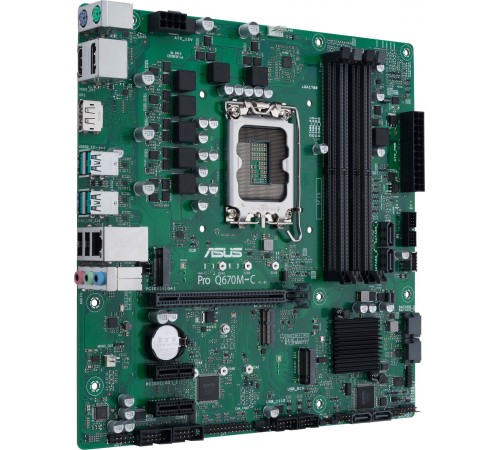 Материнская плата ASUS PRO Q670M-C-CSM, LGA1700, Q670, 4*DDR5, 2*DP+HDMI, SATA 6.0, M.2, RAID, USB 3.2*4, USB 2.0*2,  mATX; 90MB19E0-M0EAYC (PRO Q670M-C-CSM)