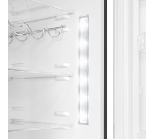 Холодильник Maunfeld MFF200NFSBE черная сталь (двухкамерный)