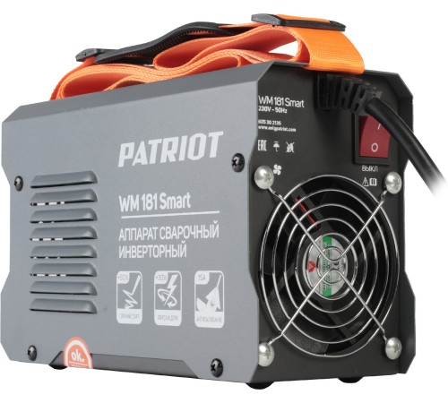 Сварочный аппарат Patriot WM 181 Smart инвертор ММА 7.2кВт