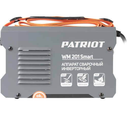 Сварочный аппарат Patriot WM 201 Smart инвертор ММА 8.3кВт