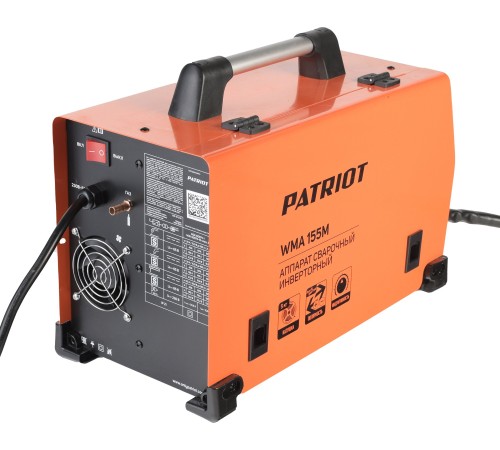 Сварочный полуавтомат Patriot WMA 155 M инвертор MIG-MAG/ММА 6.2кВт