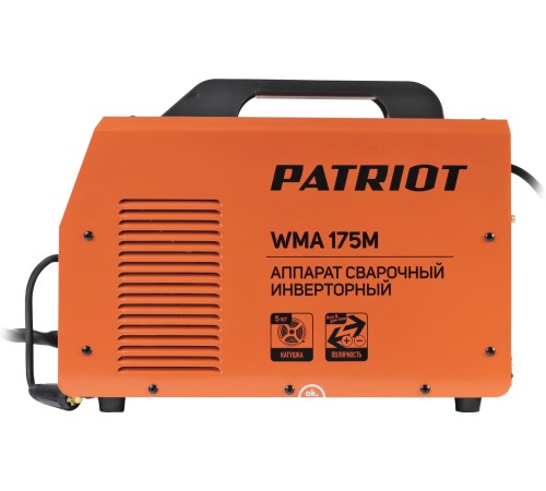 Сварочный полуавтомат Patriot WMA 175 M инвертор MIG-MAG/ММА 6.7кВт