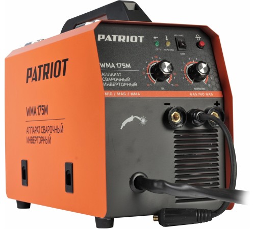 Сварочный полуавтомат Patriot WMA 175 M инвертор MIG-MAG/ММА 6.7кВт