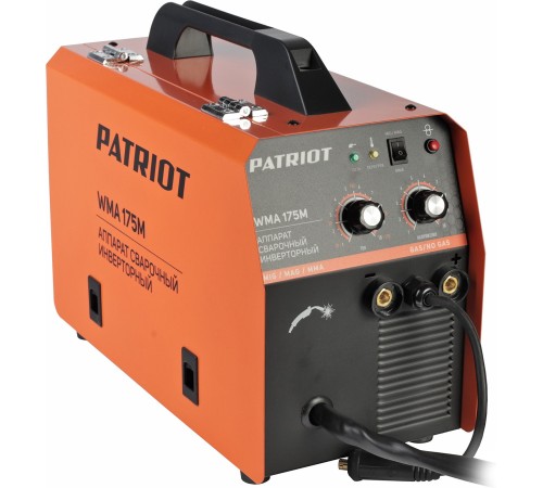 Сварочный полуавтомат Patriot WMA 175 M инвертор MIG-MAG/ММА 6.7кВт