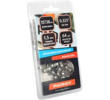 Цепь PATRIOT 21BP-64E, [862321564] {Цепь, шаг 0.325", толщина приводного звена 1,5мм, 64зв. (PT3818)}