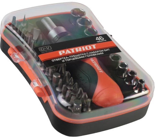 Набор головок Patriot SPS-46 46 предметов (жесткий кейс)