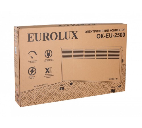 Конвектор Eurolux ОК-EU-2500 2500Вт белый Конвектор Eurolux ОК-EU-2500 2500Вт белый