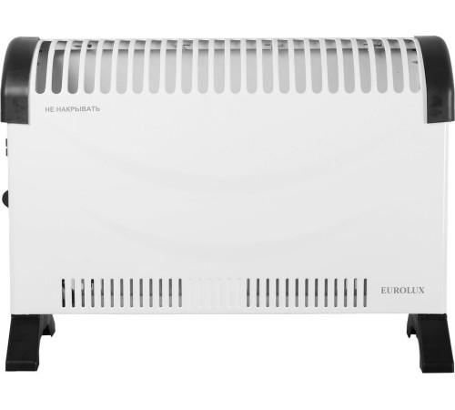 Конвектор Eurolux ОК-EU-2000C белый, 2000 Вт, 25 м2, термостат