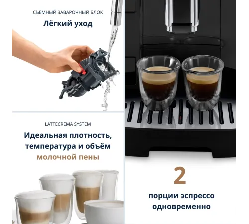 Кофемашина Delonghi Magnifica Evo ECAM290.61.B 1450Вт черный