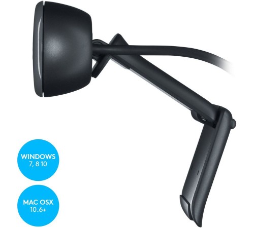 Камера Web Logitech HD Webcam C270 черный 0.9Mpix (1280x720) USB2.0 с микрофоном (960-000584) Камера Web Logitech HD Webcam C270 черный 0.9Mpix (1280x720) USB2.0 с микрофоном (960-000584)