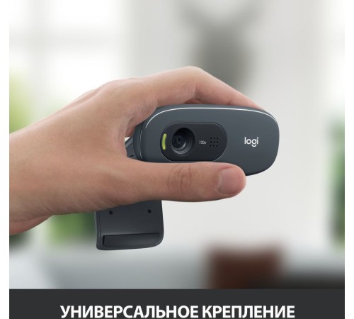 Камера Web Logitech HD Webcam C270 черный 0.9Mpix (1280x720) USB2.0 с микрофоном (960-000584) Камера Web Logitech HD Webcam C270 черный 0.9Mpix (1280x720) USB2.0 с микрофоном (960-000584)