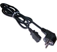 Кабель Lanmaster LAN-PP13/SHA-0.5-BK C13-Schuko проводник.:3x0.75мм2 0.5м 220В 10А (упак.:1шт) черный