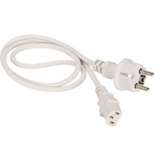 Шнур питания Lanmaster LAN-PP13/SH-0.5-WH C13-Schuko проводник.:3x0.75мм2 0.5м 220В 10А (упак.:1шт) белый