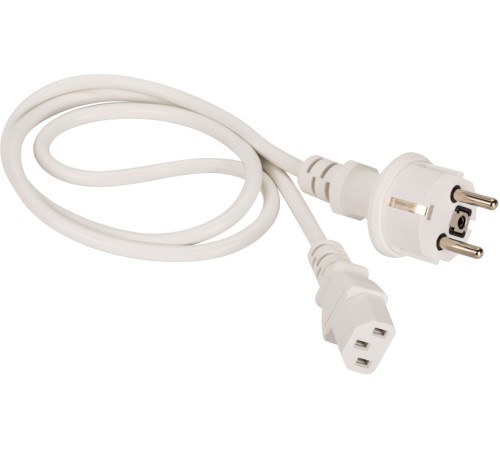Шнур питания Lanmaster LAN-PP13/SH-0.5-WH C13-Schuko проводник.:3x0.75мм2 0.5м 220В 10А (упак.:1шт) белый