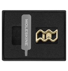 Шильд-символ Moleskine Zodiac Signs Водолей металл золотистый коробка с европод. PINAQUARIUSGOLD