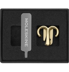 Шильд-символ Moleskine Zodiac Овен металл золотистый коробка с европод. PINARIESGOLD