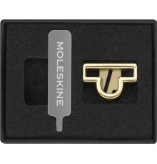 Шильд-символ Moleskine Zodiac Весы металл золотистый коробка с европод. PINLIBRAGOLD