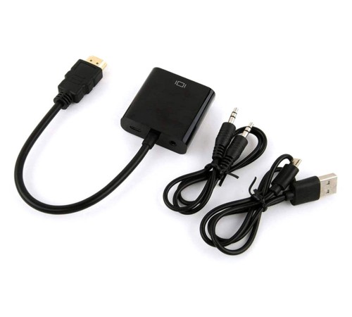 Переходник Buro HDMI-M-VGA-F-WUSB HDMI (m) VGA (f) 0.1м