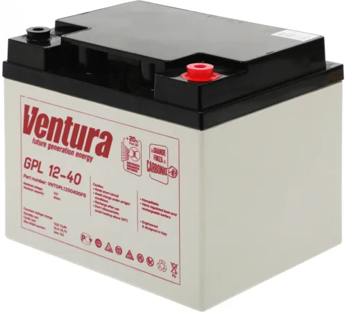 Батарея для ИБП Ventura GPL 12-40 12В 40Ач Батарея для ИБП Ventura GPL 12-40 12В 40Ач
