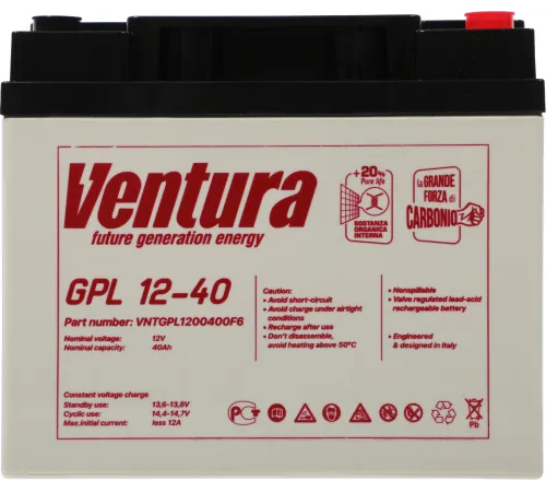 Батарея для ИБП Ventura GPL 12-40 12В 40Ач Батарея для ИБП Ventura GPL 12-40 12В 40Ач