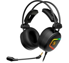 Наушники с микрофоном A4Tech Bloody MC750 черный 2.3м мониторные USB оголовье (MC750 BLACK)