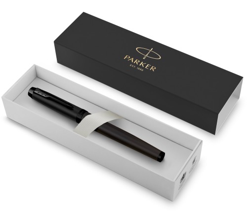 Ручка перьев. Parker IM Achromatic F317 (CW2127741) Matt Black F сталь нержавеющая подар.кор.