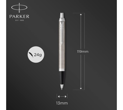 Ручка шариков. Parker IM Essential K319 (CW2143631) Brushed Metal CT M син. черн. подар.кор. Ручка шариков. Parker IM Essential K319 (CW2143631) Brushed Metal CT M син. черн. подар.кор.