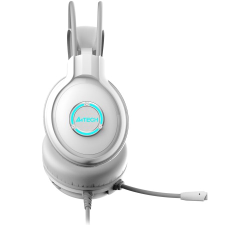 Наушники с микрофоном A4Tech Fstyler FH300U белый 2м накладные USB оголовье (FH300U WHITE)