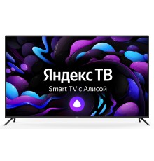 Телевизор LED Starwind 65" SW-LED65UG402 Яндекс.ТВ Frameless стальной/черный 4K Ultra HD 60Hz DVB-T DVB-T2 DVB-C DVB-S DVB-S2 USB WiFi Smart TV