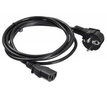 Кабель Buro BU-PCAB-5M-16A IEC C13 Евровилка угловой 5м