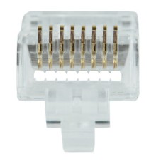 Коннектор ITK (CS3-1C5EU-FPS) кат.5e RJ45 прозрачный (упак.:1шт)