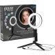 GAUSS RL001 Светодиодный светильник кольцевой ДНБ-10ВТ, USB, пульт управления в комплекте (3 цветовые температуры),диаметр 16см, IP20 Gauss