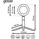 GAUSS RL001 Светодиодный светильник кольцевой ДНБ-10ВТ, USB, пульт управления в комплекте (3 цветовые температуры),диаметр 16см, IP20 Gauss