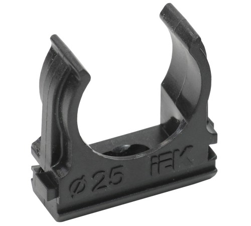 Держатель IEK CTA10D-CF25-K02-100 с защелкой 25мм пластик черный (упак.:1шт)