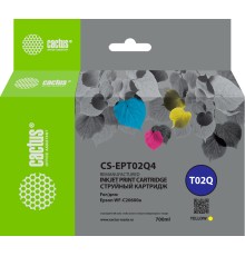 Картридж струйный Cactus CS-EPT02Q4 T02Q желтый для Epson WF Ent WF-C20600D4TW