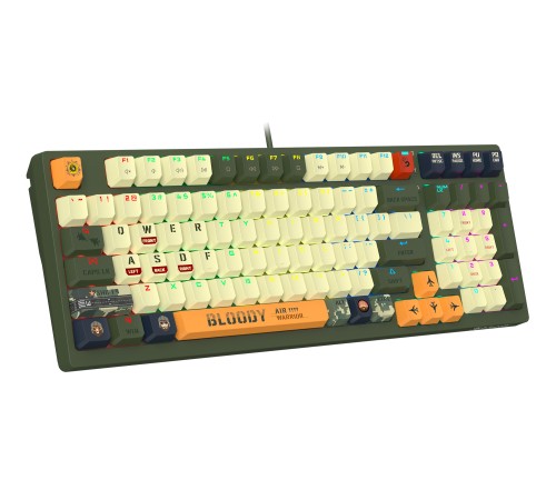 Клавиатура A4Tech Bloody S98 Aviator механическая зеленый USB for gamer LED (S98 AVIATOR) Клавиатура A4Tech Bloody S98 Aviator механическая зеленый USB for gamer LED (S98 AVIATOR)