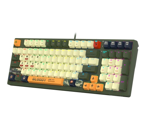 Клавиатура A4Tech Bloody S98 Aviator механическая зеленый USB for gamer LED (S98 AVIATOR) Клавиатура A4Tech Bloody S98 Aviator механическая зеленый USB for gamer LED (S98 AVIATOR)
