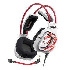 Наушники с микрофоном A4Tech Bloody G575 Naraka белый/красный мониторные USB оголовье (G575 NARAKA)
