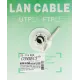 Кабель сетевой Premier 23-115 305 UTP 4 пары cat5E solid CCA 305м серый