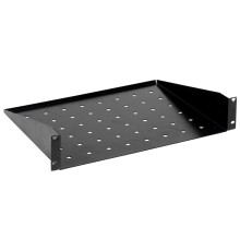 Полка стационарная ITK RS05-350P-R 2U нагр.:30кг. 19" 350мм черный (упак.:1шт)