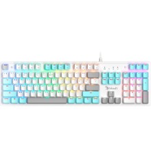 Клавиатура A4Tech Bloody S510R механическая белый USB for gamer LED (S510R USB ICY WHITE/BLMS RED)