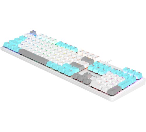 Клавиатура A4Tech Bloody S510R механическая белый USB for gamer LED (S510R USB ICY WHITE/BLMS RED) Клавиатура A4Tech Bloody S510R механическая белый USB for gamer LED (S510R USB ICY WHITE/BLMS RED)
