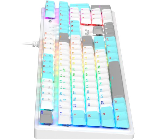 Клавиатура A4Tech Bloody S510R механическая белый USB for gamer LED (S510R USB ICY WHITE/BLMS RED) Клавиатура A4Tech Bloody S510R механическая белый USB for gamer LED (S510R USB ICY WHITE/BLMS RED)