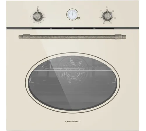 Духовой шкаф Электрический Maunfeld EOEFG.566RIB.RT слоновая кость