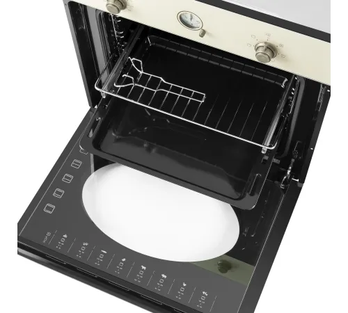 Духовой шкаф Электрический Maunfeld EOEFG.566RIB.RT слоновая кость