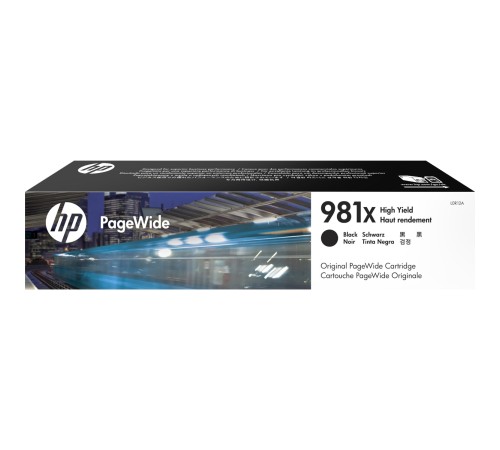 Cartridge HP 981X для PageWide, черный (11 000 стр.) (L0R12A)