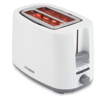 Тостер Hyundai HYT-2301 800Вт белый/серый