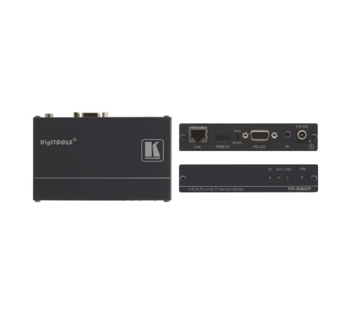 Kramer TP-580T Передатчик HDMI, RS-232 и ИК по витой паре HDBaseT; до 70 м, поддержка 4К60 4:2:0 (50-80021090)