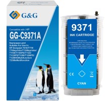 Картридж струйный G&G GG-C9371A голубой (130мл) для HP Designjet T610/T770/T790eprinter/T1300eprinter/T1100