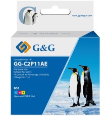 Картридж струйный G&G GG-C2P11AE 651 многоцветный (12мл) для HP DeskJet 5575/5645